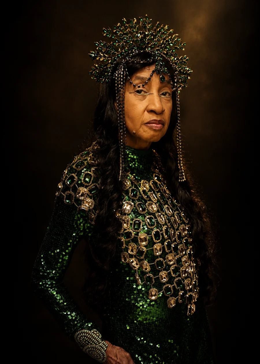 Evelyn Santos celebrating her 80th birthday